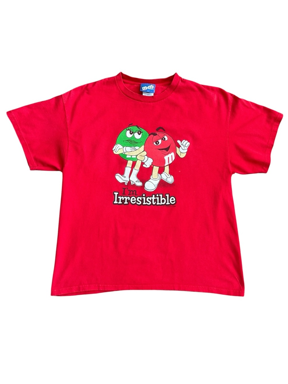 Vintage Y2K M&Ms Red “I’m Irresistible” 2005 T-shirt